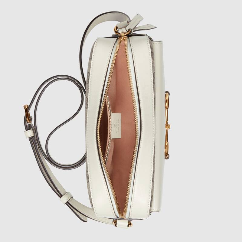 Gucci Horsebit 1955 Small Shoulder Bag 645454 White